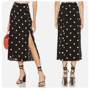 Free People Polka Dot Midi Dress